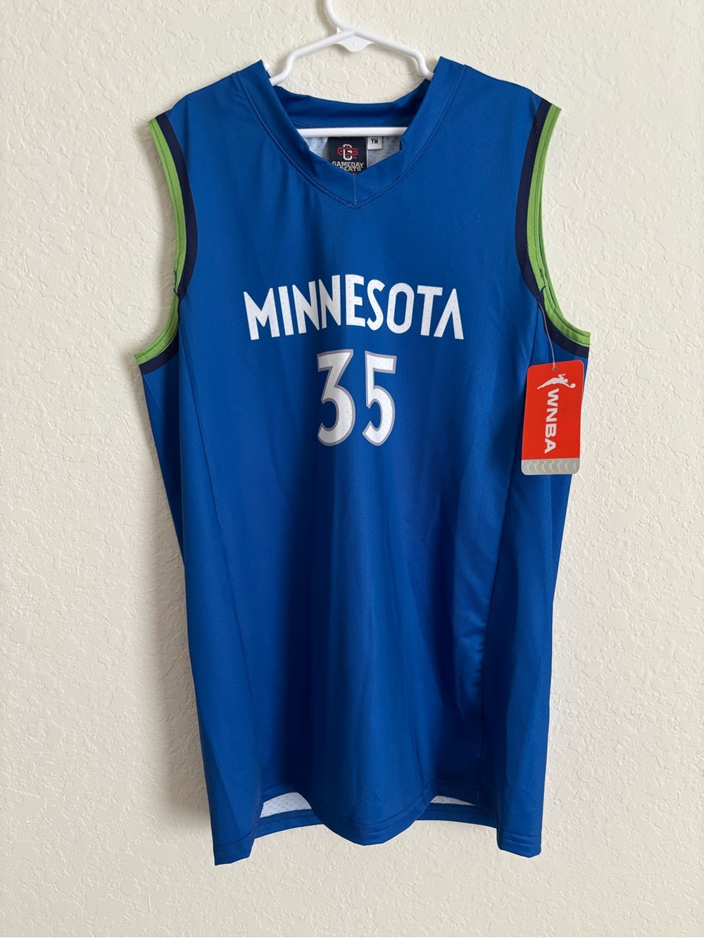 NBA Minnesota Blue Jersey with Green Trim - #35